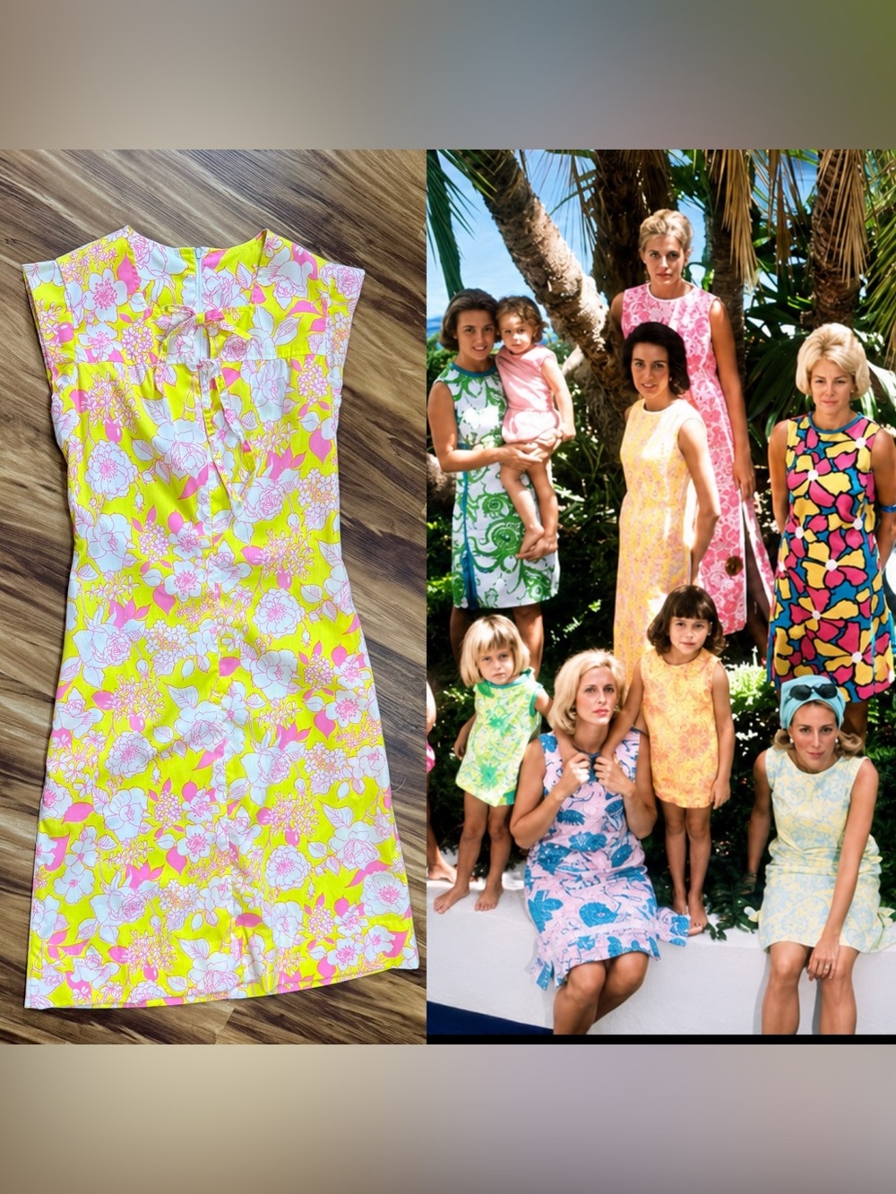 Iconic Vintage Lilly Pulitzer “Liza” Floral Shift Dress